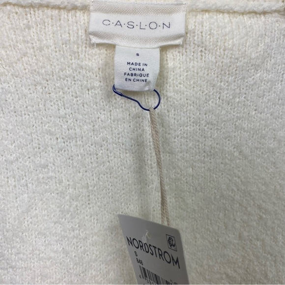 Nwt | Caslon Center Cable Cowl Neck Cotton Blend Sweater Size Small - Picture 3 of 9